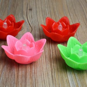 Nến hoa đăng điện tử hình bông sen 22k/cây