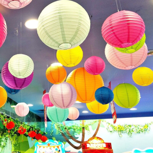 Đèn lồng tròn hội an đủ màu giá rẻ chỉ từ 15k/cái