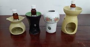 Bộ đèn xông tinh dầu gốm sứ cao cấp + lọ tinh dầu 20ml, giá chỉ từ 250k/bộ, tặng kèm 10 cây nến xông tinh dầu